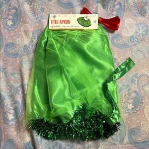 Green Tutu Apron festive